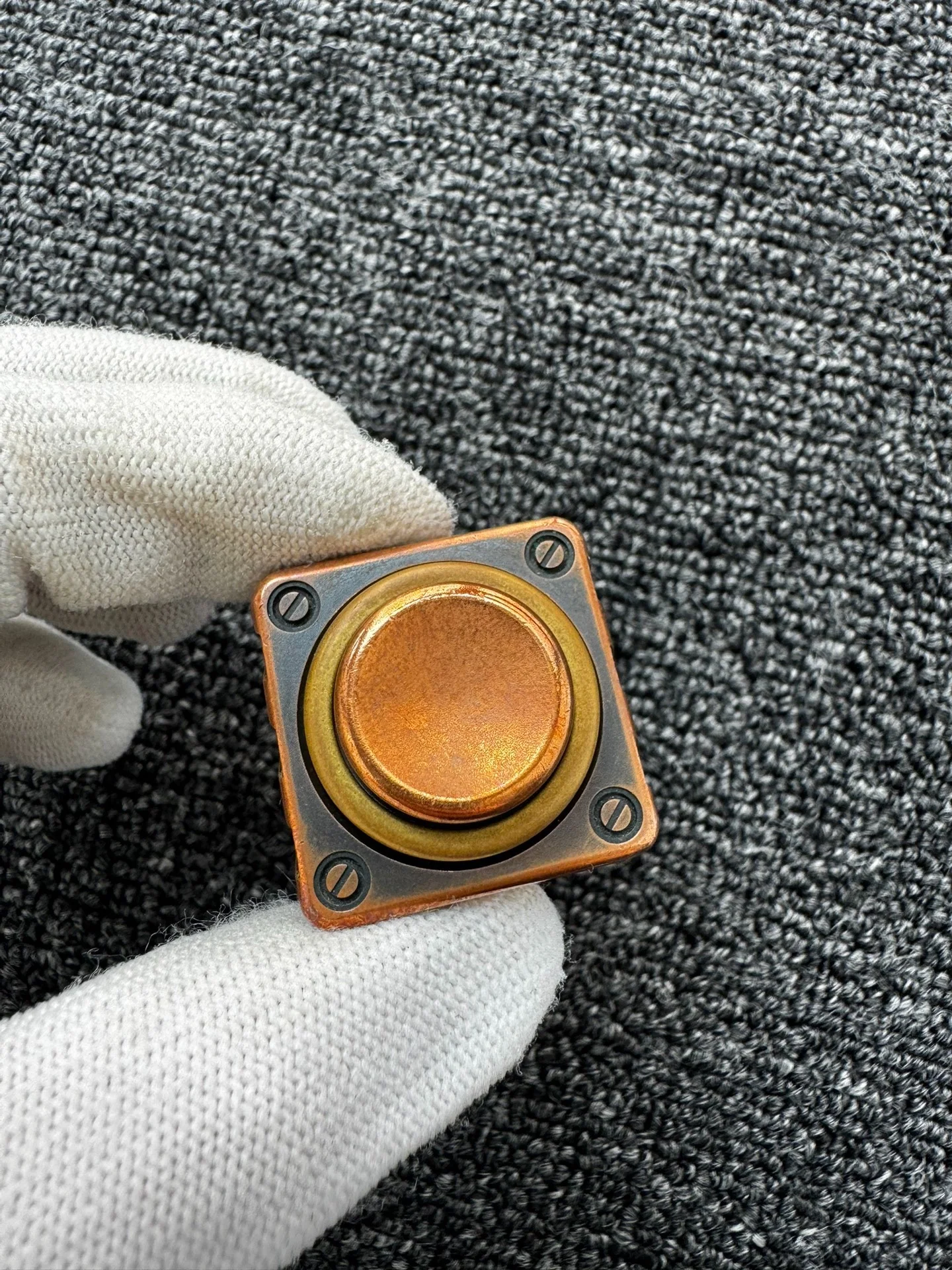 Used to play My Music, Decision Commander, out of print Copper EDC Desktop Decoration