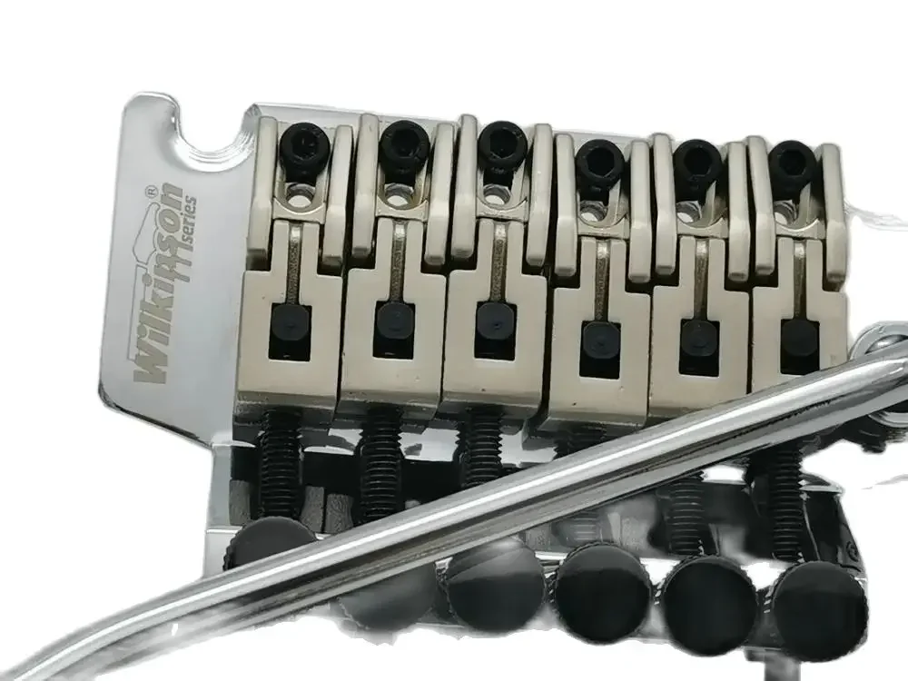 Wilkinson 6-String Electric Guitar Double Locking Tremolo System Bridge Chrome Silver WODL1