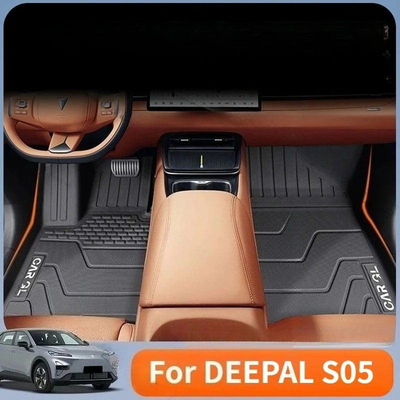 

For DEEPAL S05 2025 Custom Floor Mats Full Coverage Cargo Liner Waterproof Leather Trunk Pad Auto Accessories