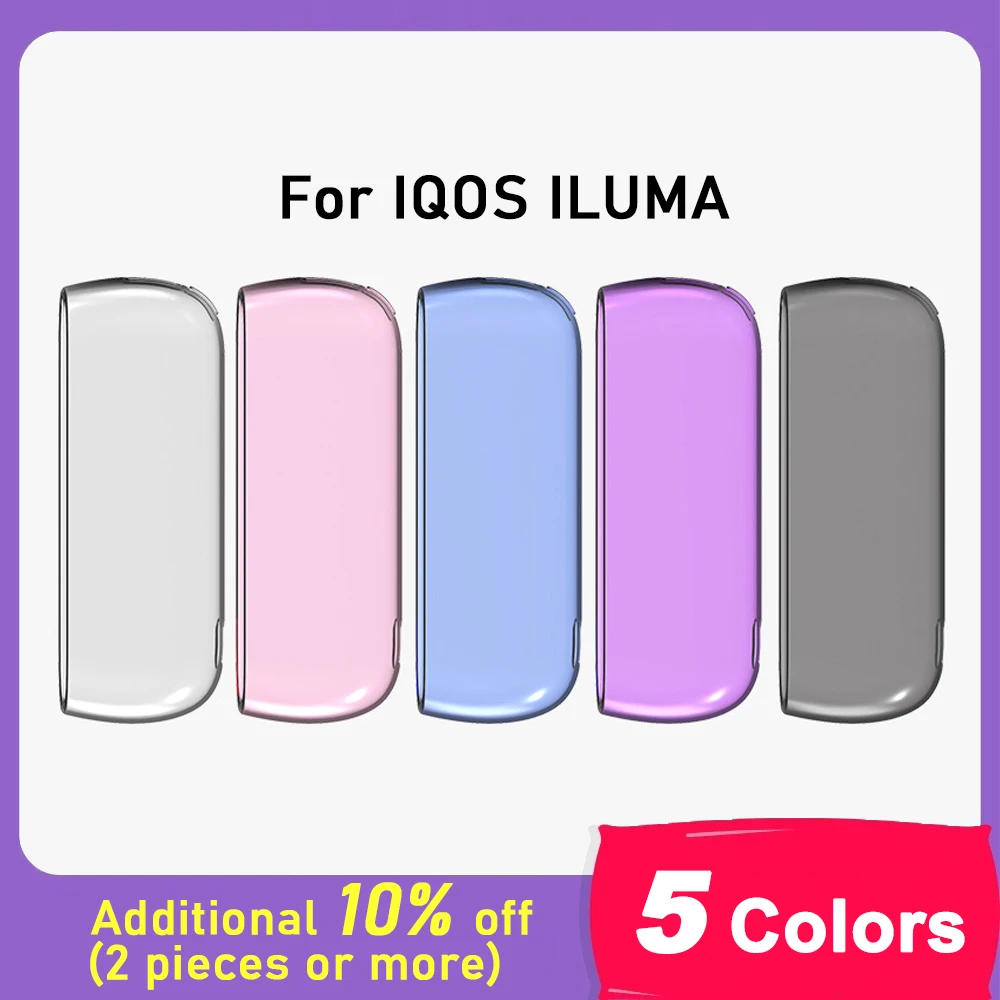 Soft Clear TPU Case for IQOS ILUMA 4 Cases Cover Shell Holder Pouch Storage Bag Protection Replaceable Accessories