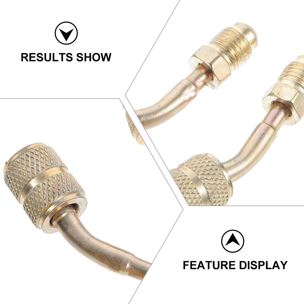 

4Pcs Mini Split Adapter Heavy-Duty Air Conditioner Hose Coupler with Deep Knurling Long-Lasting Sealing Performance for Hvac