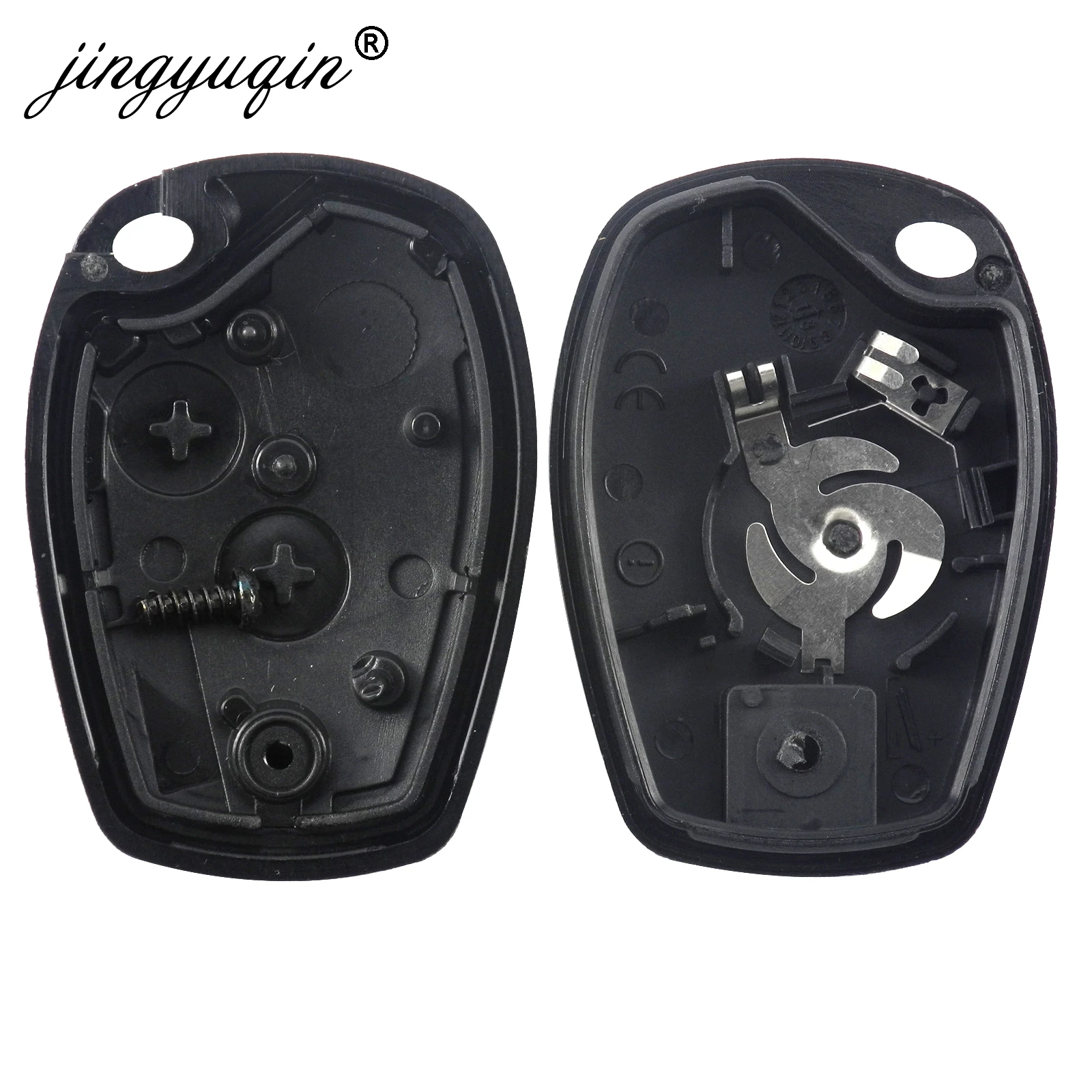 Jingyuqin sostituzione della custodia della chiave dell\'auto a distanza Shell per Renault Dacia Modus Clio 3 Twingo Kangoo No Blade 2/3 pulsante Fob