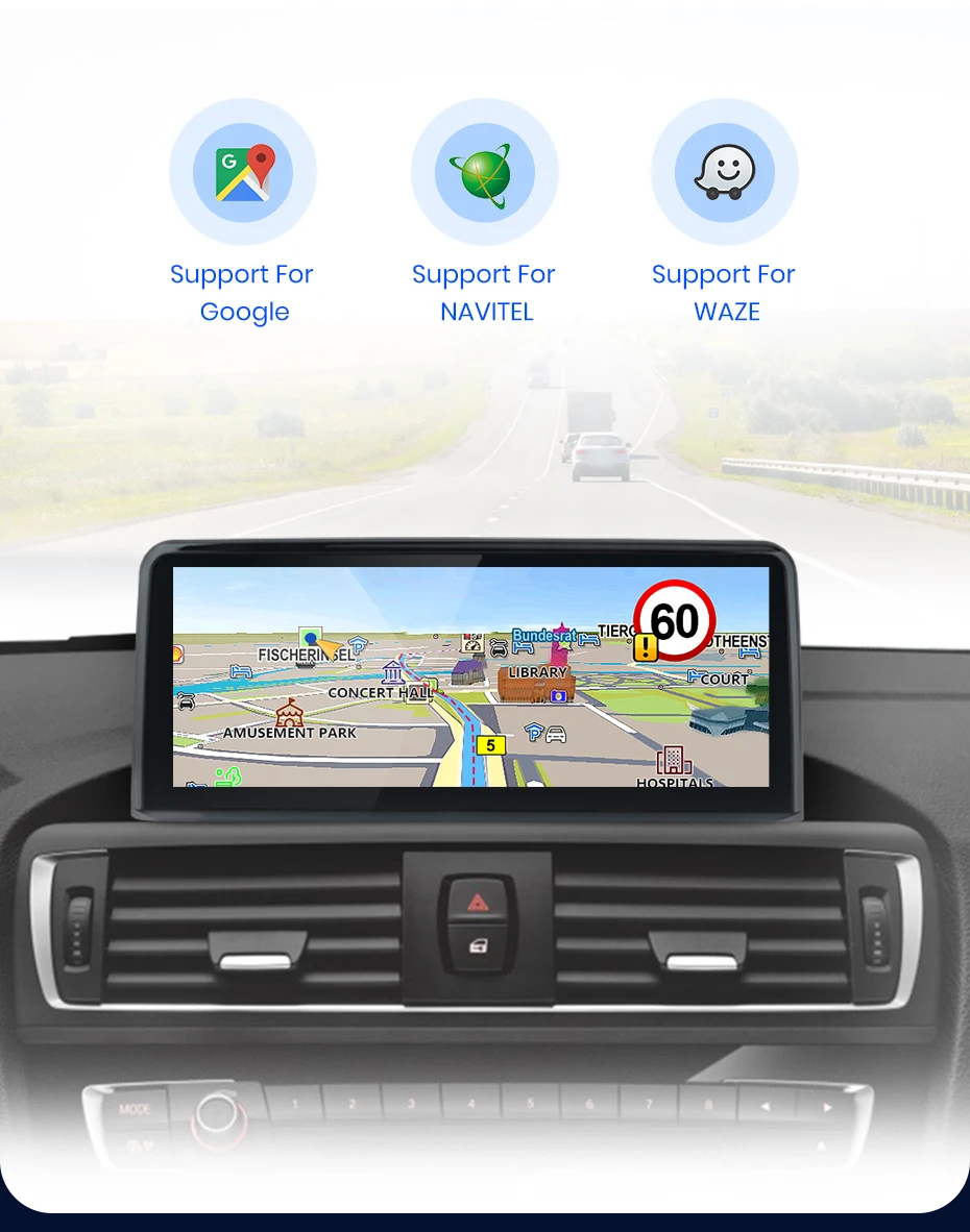 Junsun Drahtlose CarPlay Andorid Auto Auto Radio Für BMW 3/4 Serie F30 F31 F34 F32 F33 F36 2018-2021 EVO System GPS Navigation – Detail 16