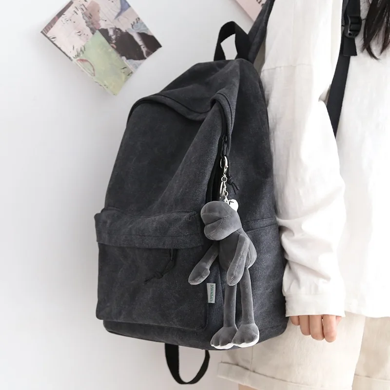 

Винтажный школьный рюкзак из холщовой ткани большой вместимости для женщин, универсальный дорожный рюкзак, детский рюкзак, спортивные сумки, Mochilas Sac