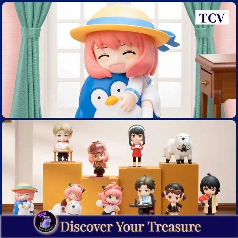 

Tcv Popmart Spy X Family Daily Series Blind Box Mini Anime Action Figurine Mystery Box Collectible Decoration Cute Toy Gilr Gift