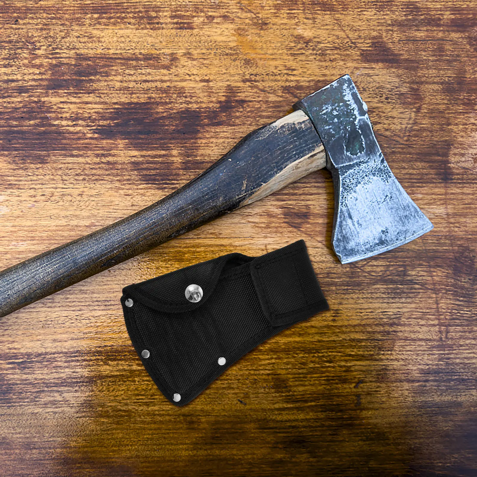 

Чехол для топора из утолщенного нейлона, защитный чехол для топора, для кемпинга на открытом воздухе, с застежкой-защелкой, для крепления на ремень, аксессуар для кемпинга