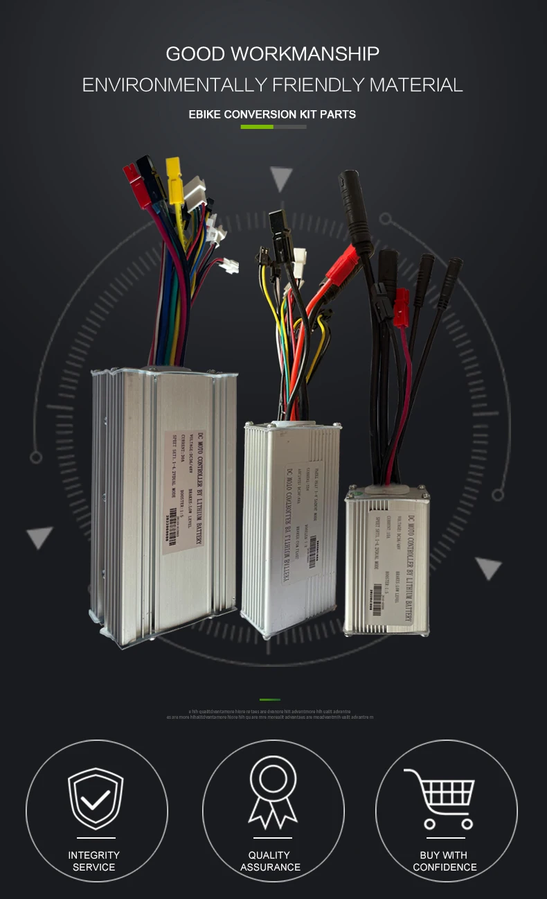 JN Ebike Controller 36V 48V 15A 17A 22A 25A 30A 35A Steuerungssystem mit 6 9 12 Mosfets für Elektroroller-Konvertierungsteile – Detail 3