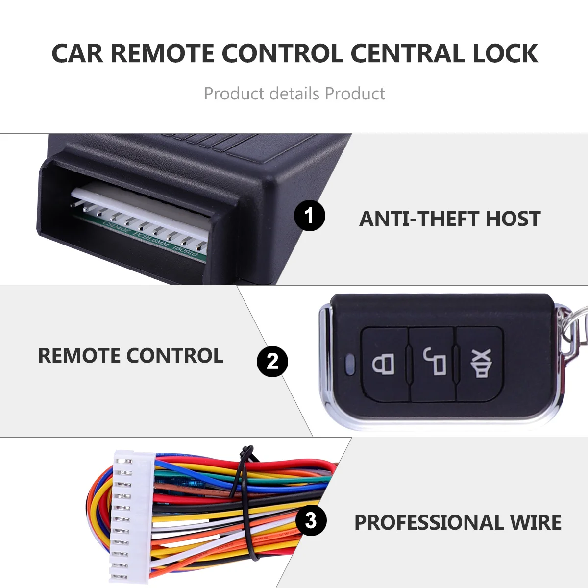 نظام دخول السيارة بدون مفتاح إنذار مضاد للسرقة زر ضغط الإشعال عن بعد جهاز قفل أمان تلقائي #5