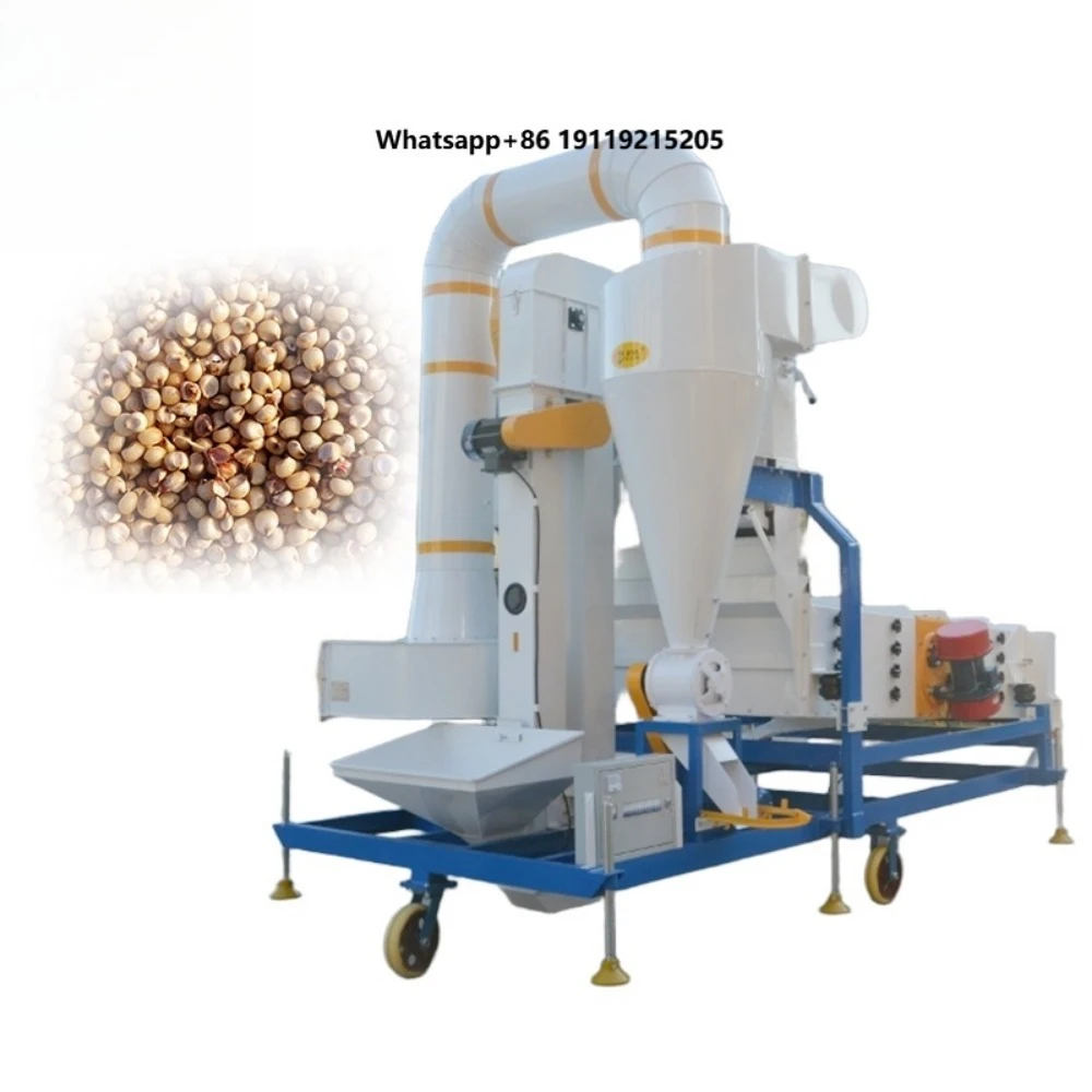 Mobile Commercial Use Sesame Seed Cleaning Machine Large Capacity Grain Cleaner High Productivity 98.5% Cleaning Rate