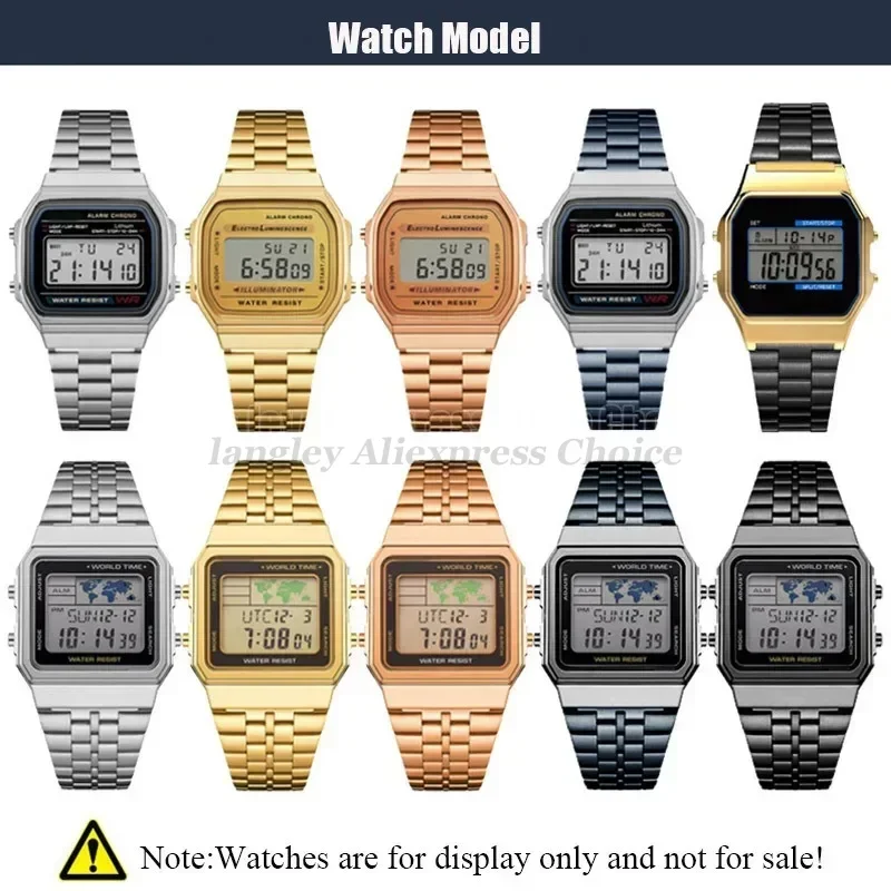 Pulseira de relógio de 18mm 20mm para casio F-91W/a158/a159/a168/a169/b650/aq230/ae500w pulseira de aço inoxidável ultrafina de metal