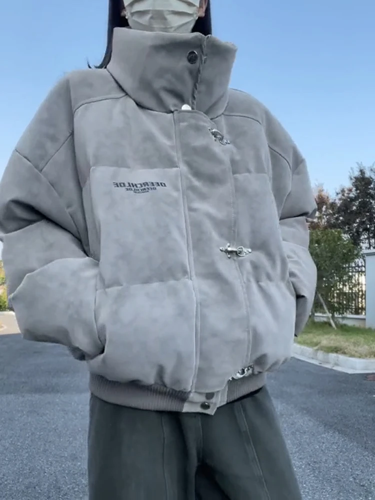 

Мужская зимняя футболка из искусственной кожи American Sle ort ey, новое хлопковое пальто с китайским хлебом Aircrt Bule, модное брендовое хлопковое пальто