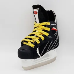 Patins à lacets spéciaux de hockey sur glace pour hommes et femmes, couleur plate, coton ciré, accessoires de chaussures