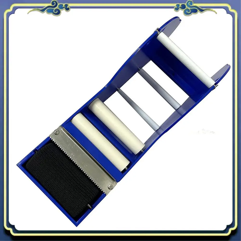 Portable Water Activated Gummed Paper Tape Packaging Dispenser 3 Inch Blue For Shipping, Carton And Box Sealing