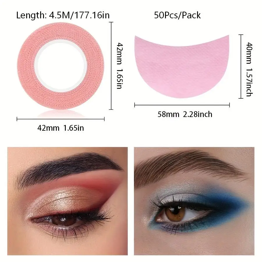 1Set 53Pcs Eyeshadow Assistant Tape, Eye Makeup Tape Including Eye Shadow Tape, Eyeshadow Stickers, Eye Makeup Protector