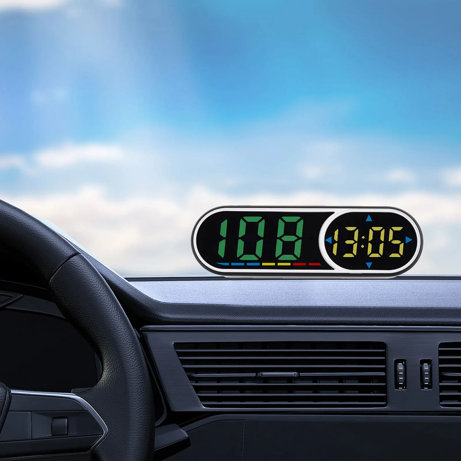 

Car HUD Display with GPS Positioning and KM/H Digital Speedometer Dashboard Installable Head Up Display for Standard Fit