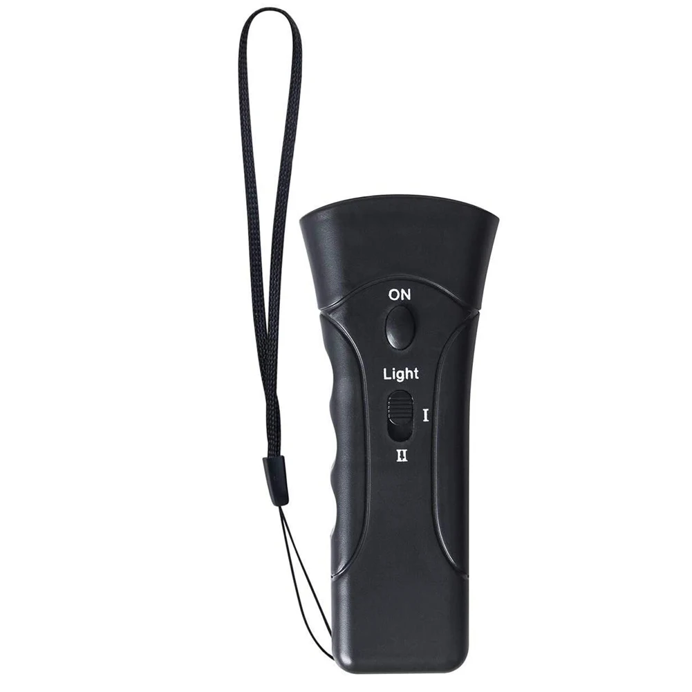 

Ultrasonic Dog Repellent Animal Deterrent Device Battery-Powered Double Ultrasonic Anti Bell Device for Indoor and Outdoor Dog