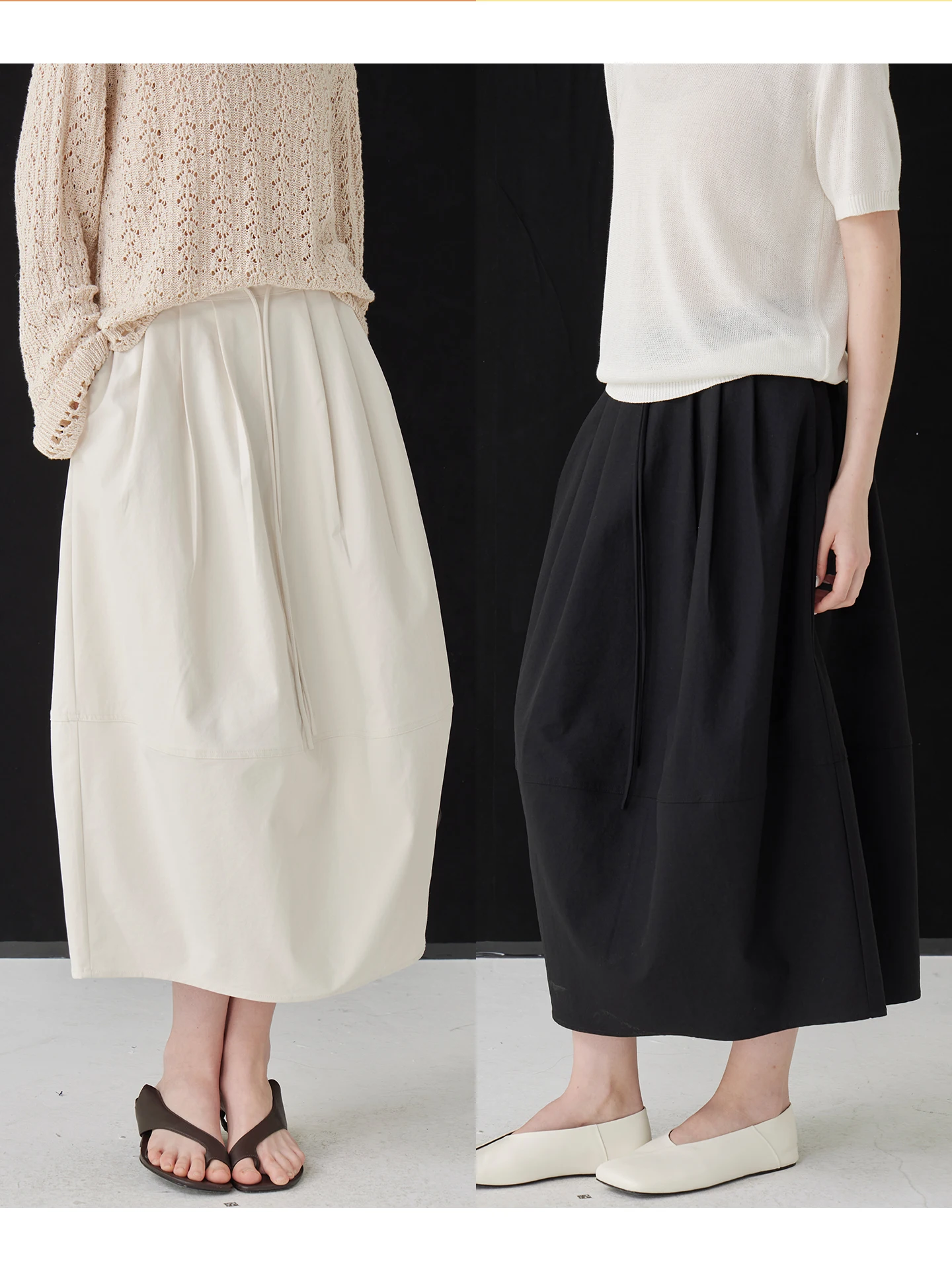 

Летняя коллекция 2026: Свободная юбка миди с высокой талией, повседневная, в форме бутона цветка, из полиэстера, женская модная.