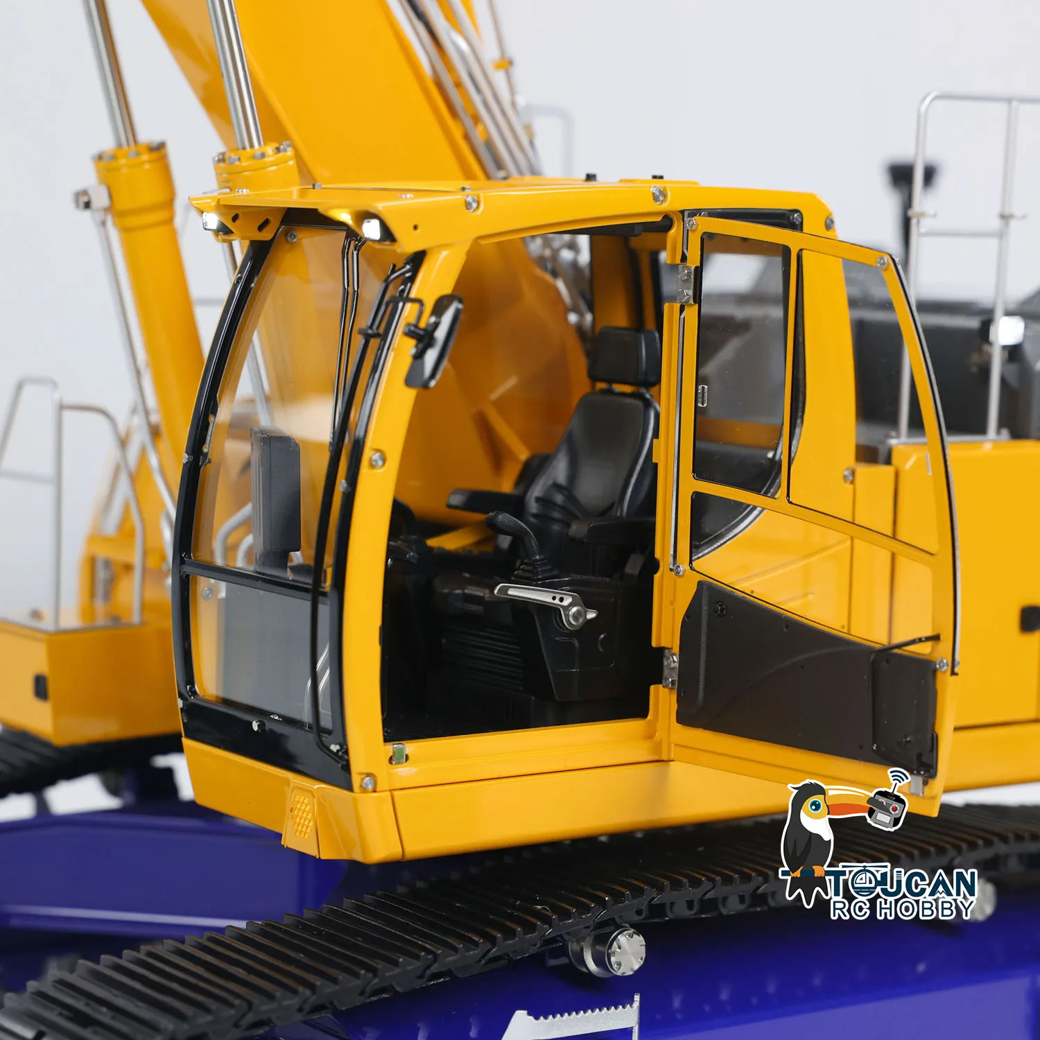 1/14 lesu lr945 rc escavadores hidráulicos 3 braços rtr controle remoto pintado acabado escavadeira modelo caminhões carros veículo máquina