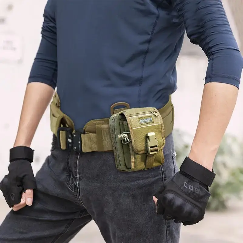 Outdoor Tactical Multifunctional Belt Molle Waistband Insert Buckle Military Fan Outdoor Combat Equipment