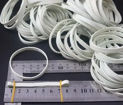 Diameter 50mm Elastic White Rubber Bands For Package Packing Packaging - 20/50/100 You Pick