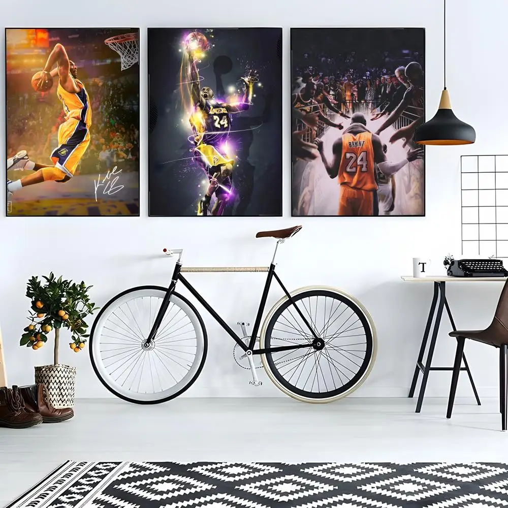 Poster retro art restaurant bar decoration Bryant Sports Legend K-Kobe Bryant