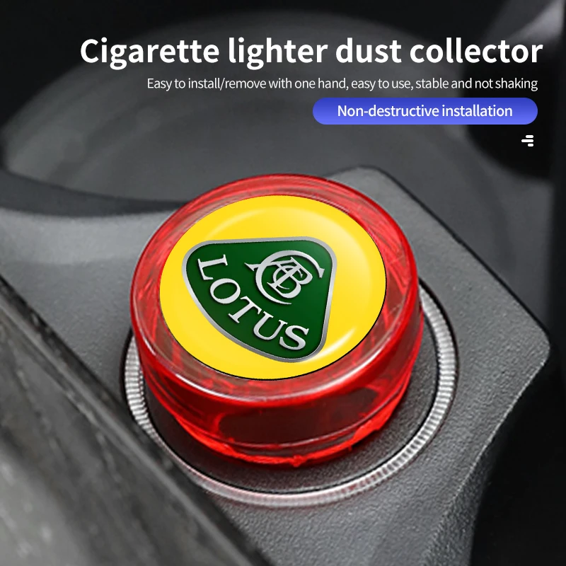 Car Cigar Lighter Cover Dust Proof Cap Auto Decoration Plug For Lotus Eletre Emira Evija Envya 3-Eleven Elise Evora Eterne