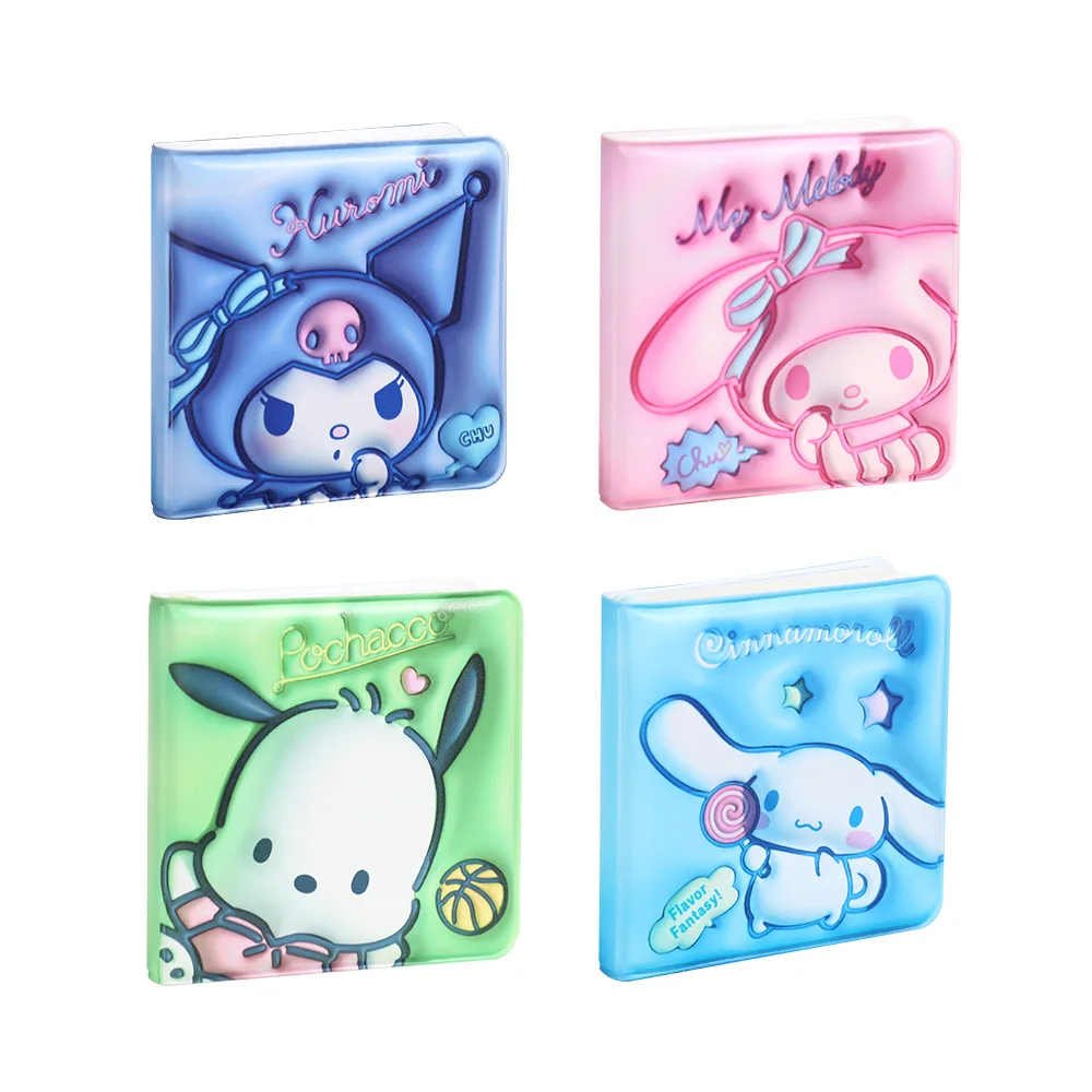 

Kawaii Kuromi Cinnamoroll My Melody Cartoon Pu Mini Square Notebook Anime Sanrio Girly Heart Cute Student Hand Ledger