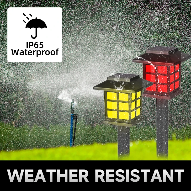 Solarleuchten für den Außenbereich, wasserdicht, Gartendekoration, LED-Rasenlampe für Straße, Veranda, Hof, LED-Solarlampe, Energiebeleuchtung