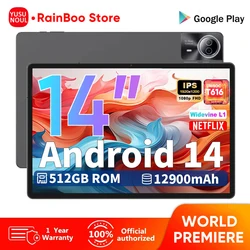 2025 High-Defined Super 14 Inch Large Screen tablet Pc Android14 4G Phone Call tablet 16GB+512GB BT 5G WiFi GPS Google Play Pad