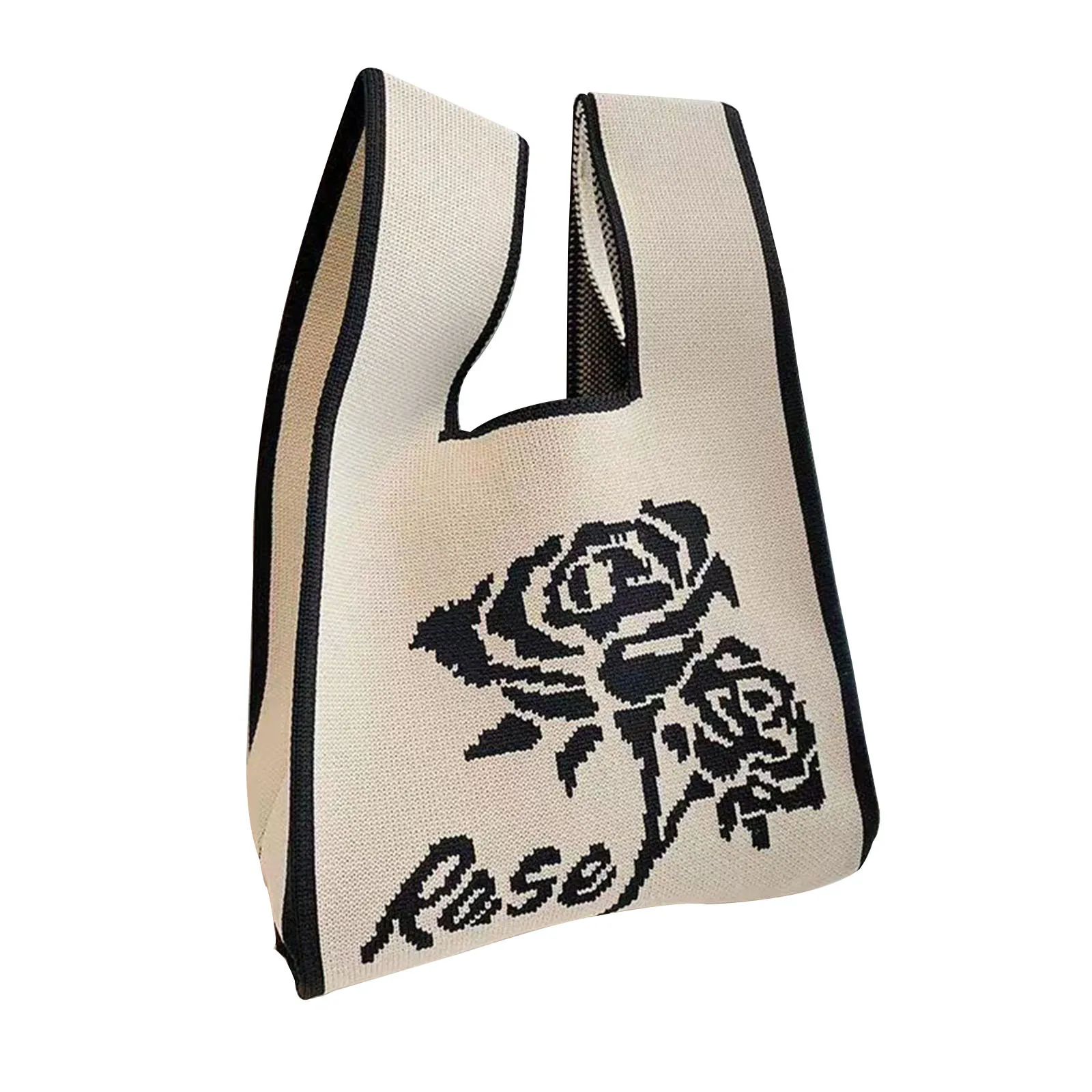 2024 Spring And Summer Handbag, Cute Female Knitted Handbag, Student Personalized Armpit Bag seyahat organizer tote bag 화장품 파우치