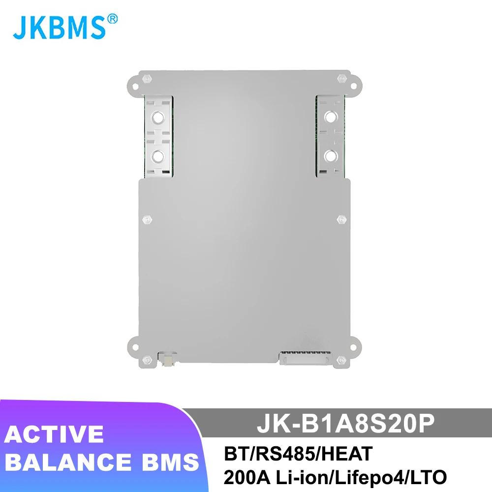 

JKBMS B1A8S20P 200A Active Balance Smart BMS 12V 24V4S 5S 6S 7S 8S Smart Bms Lifepo4 Li-Ion Lto Battery Battery RS485 HEAT CAN