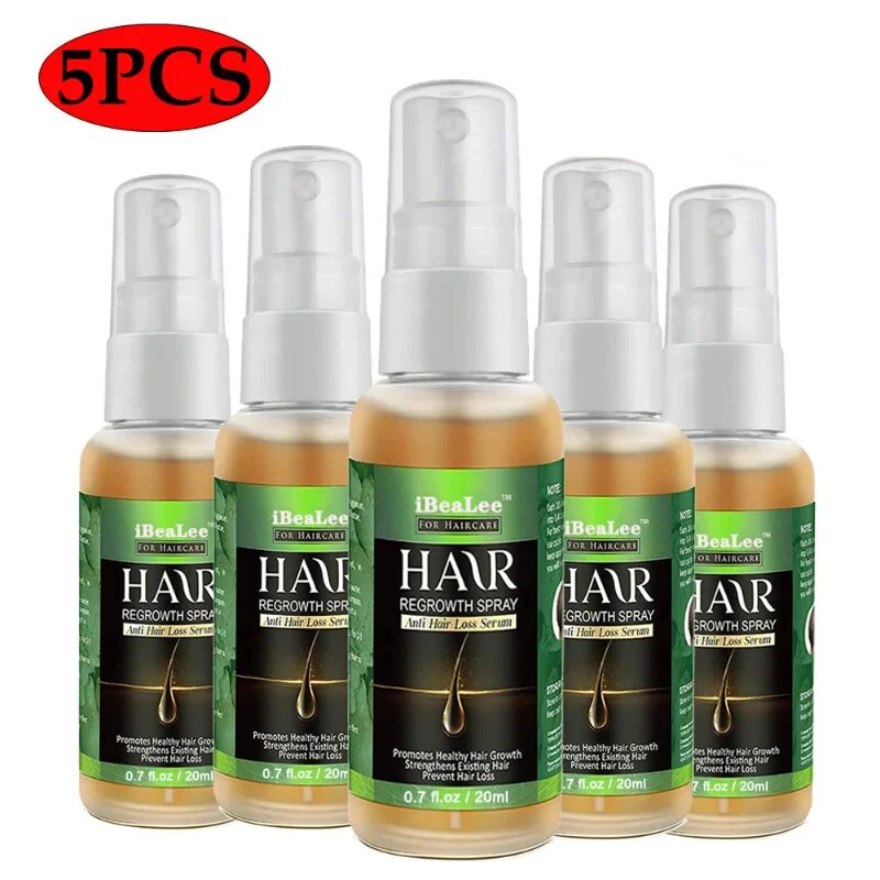 

5PCS Hair Growth Essential Oils Hair Care Essence Improve Hair Loss Treatment Liquid Beauty Dense Hairs Growth Serum Health Care