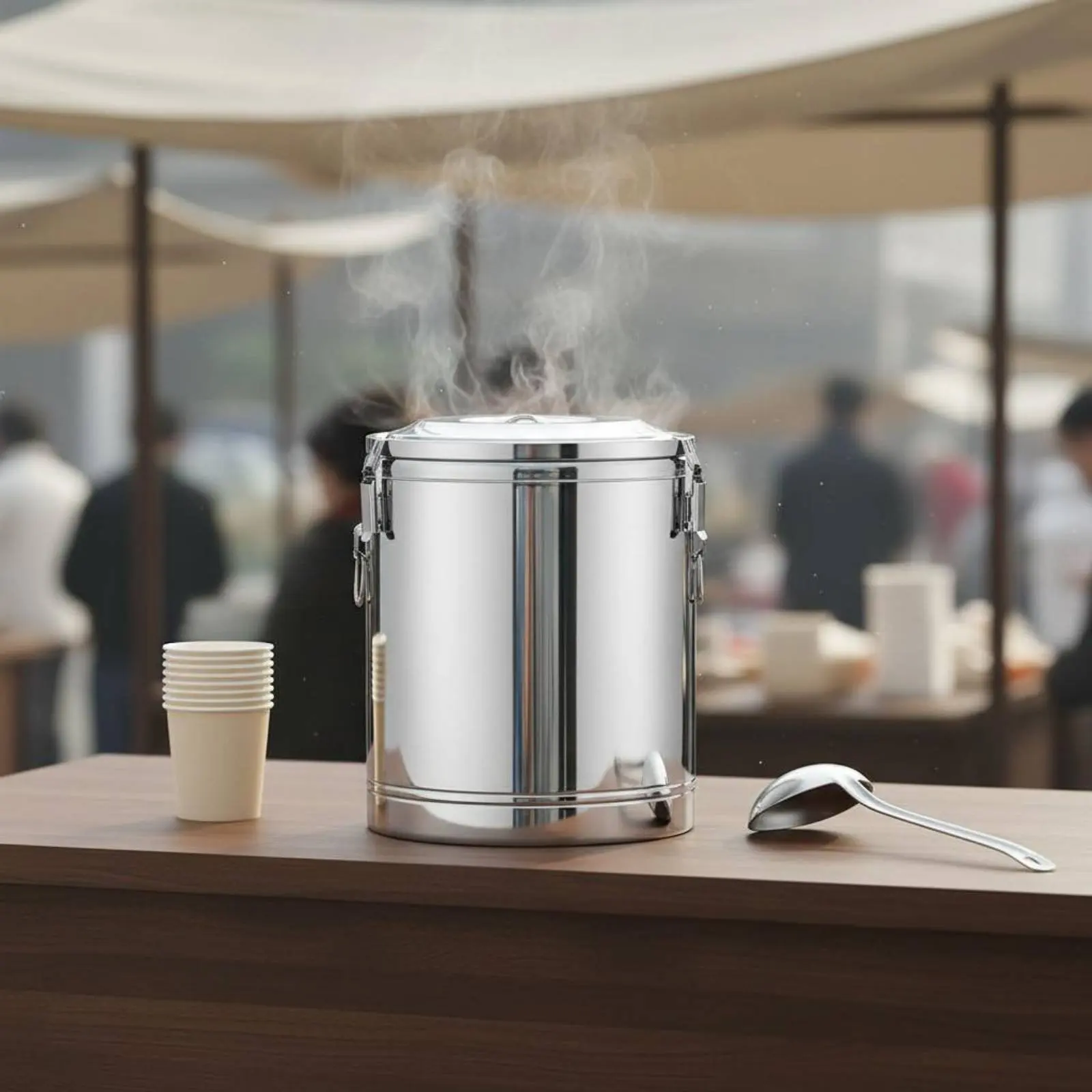 

Stainless Steel Insulated Barrel Leakproof Design Large Capacity Food Thermal Container Thermal Food Container Long-Lasting