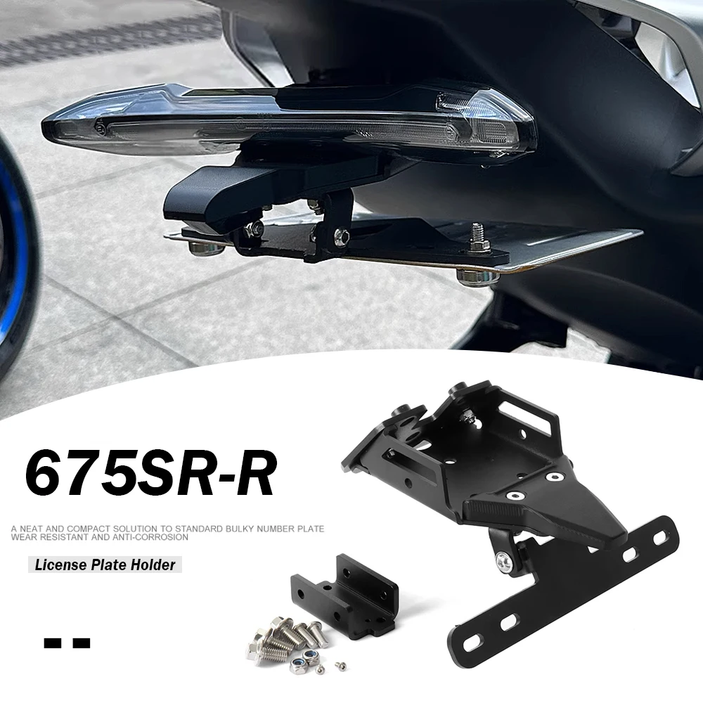 

New For CFMOTO 675SR-R 675SRR 675 SR-R Motorcycle Rear License Plate Holder Bracket Tail Tidy Fender Eliminator Metals