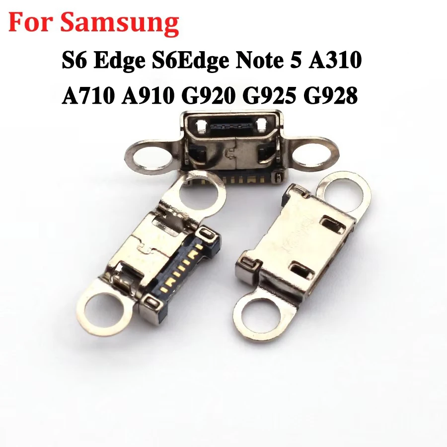 10-100pcs USB Charging Port Jack socket charger Connector dock For Samsung S6 Edge S6Edge Note 5 A310 A710 A910 G920 G925 G928