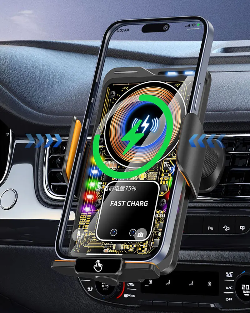 Auto-Handyhalterung für Lüftungsschlitze für Lexus CT ct200h 2011 2012 2013-2023 Magnetisches kabelloses Laden Auto-Handyhalterung für Magsafe-Halterung Zubehör – Detail 24