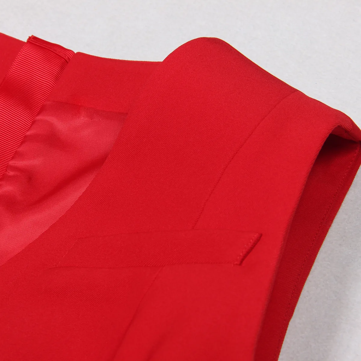 customized In stock fashionable high-end waist cinching slimming temperament commuter women's sleeveless suit dress