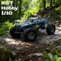 New Rgt Climbing Car Model Toy Remote Controlled Electric Off-Road Vehicle Alloy Material Simulation 1/10 Scale Rc Car
