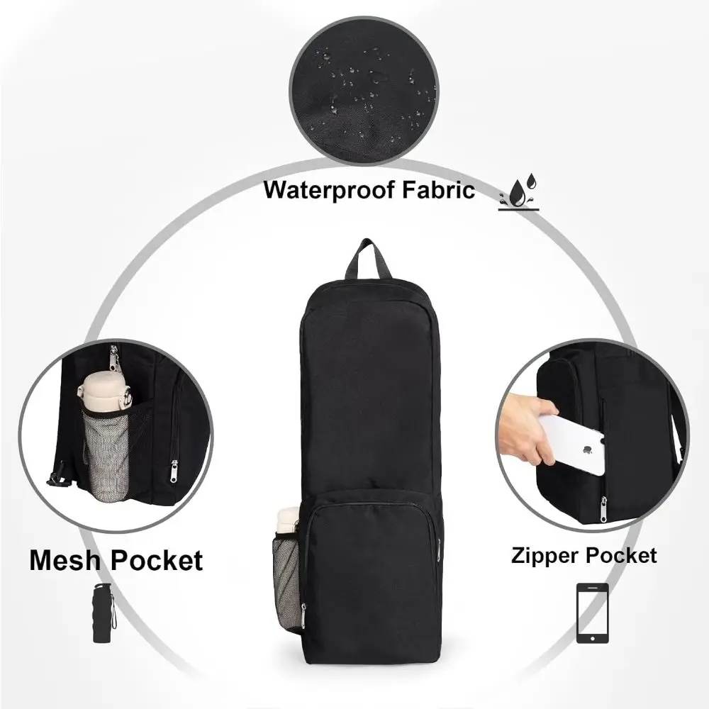 Washable Waterproof Yoga Mat Bag Adjustable Shoulder Strap Fabric Sling Handle Mat Tote Bag Canvas Portable Yoga Mat Holder Bag