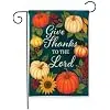 Briarwood Lane Fall Garden Flag 12x18 For Outdoor Give Thanks To the Lord Flags For Outside cci