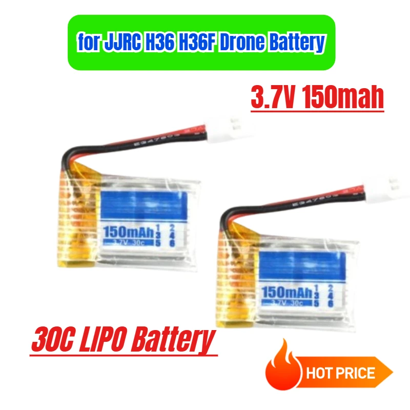 

3.7V 150mah 30C LIPO Battery for JJRC H36 H36F E010 E010C E011 E013 NH010 RC Quadcopter Mini Drone Battery