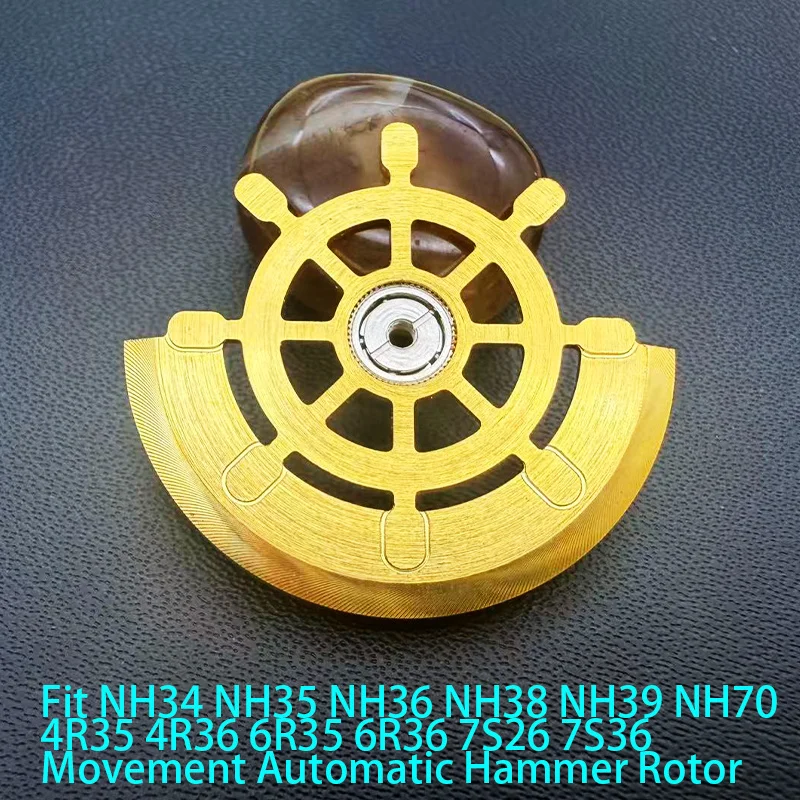 Custom NH35 Movements Oscillating Weight Rotors Fit NH34 NH36 NH38 4R35 4R36 6R 7S Movement SKX007 SRPD Case Watch refit Parts