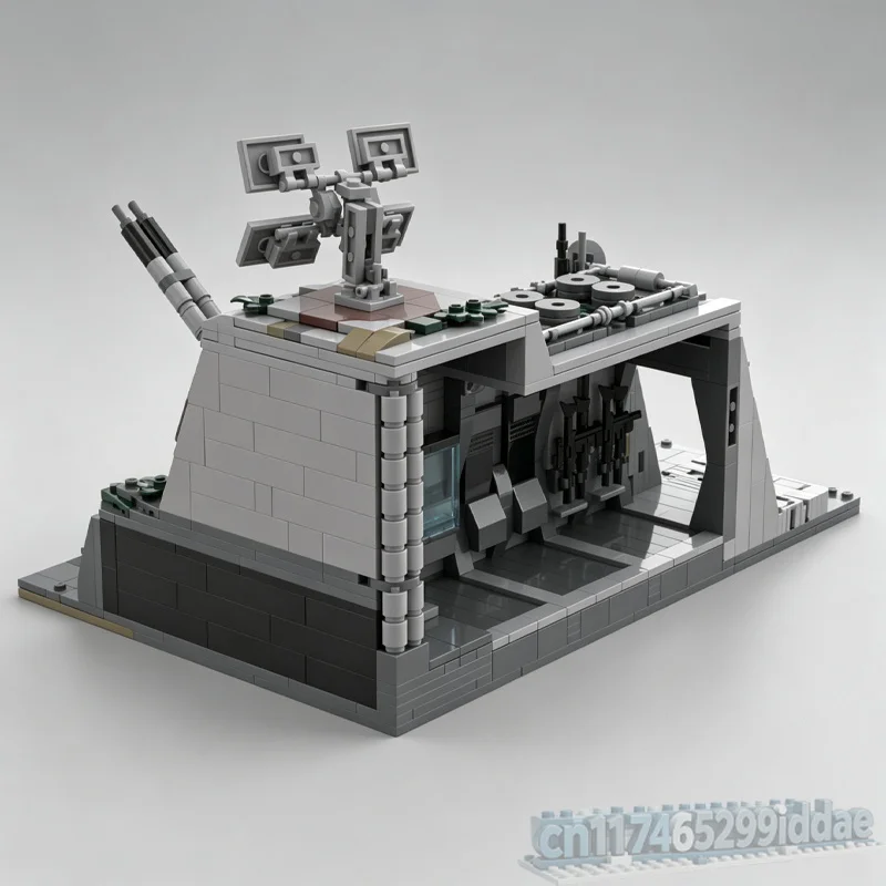 MOC Republic Outpost Base Building Blocks Model 1198PCS Sci-Fi Clone Battle Fort Bricks DIY Assembly Desktop Display Gifts Toy