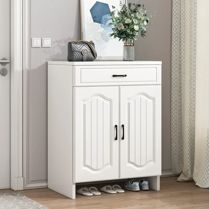 

European-Style Shoe Cabinet Home Entrance Small Apartment Balcony Cabinet Locker Large Capacity Shoe Rack home decor living