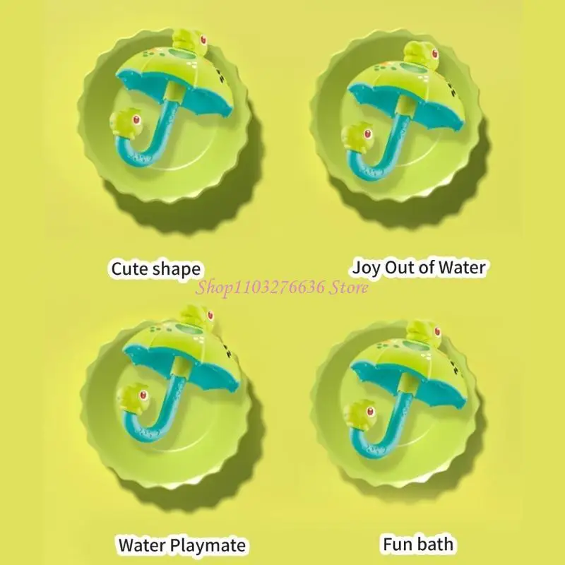 R6FD 어린이 친화적 인 만화 공룡 샤워 장난감은 목욕 시간 대화식 물 스프링클러 욕조 장난감에 흥분을 더합니다.