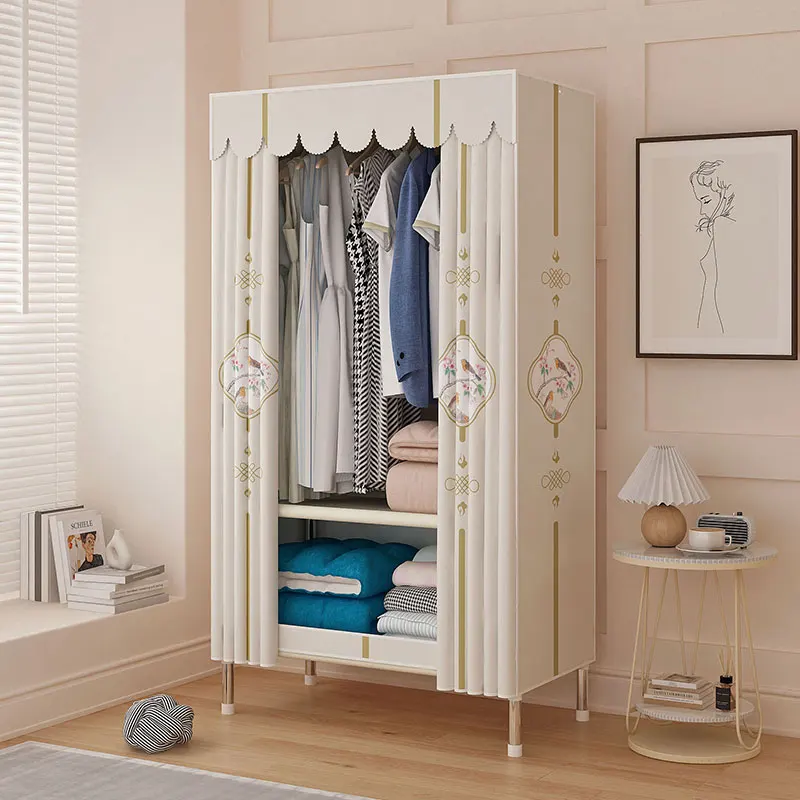 Simple wardrobe assembly fabric cabinet