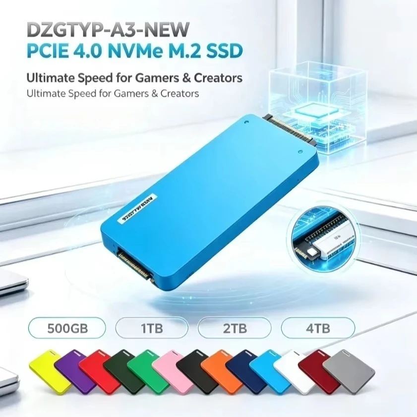 [Brand+] New Original A3 Purple Blue Gray Portable External HDD USB3.0 High Speed Storage 500GB-4TB Black For PC Laptop Mac