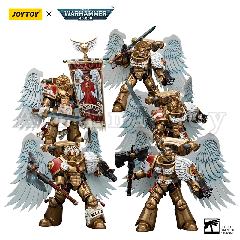 JOYTOY 1/18 Action Figure 40K Blood Angels Sanguinary Guard Anime Militair Model