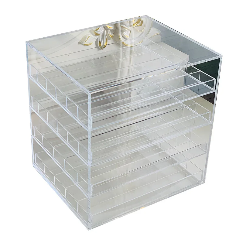 Eyeshadow powder, blush, cosmetics storage boxp dust drawer rack