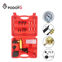 Podofo Car Hand Held Vacuum Pump Tester Motorcycle Brake Fluid Bleeder Tester Set Bleeding Kit Auto Tool  Car Accessories